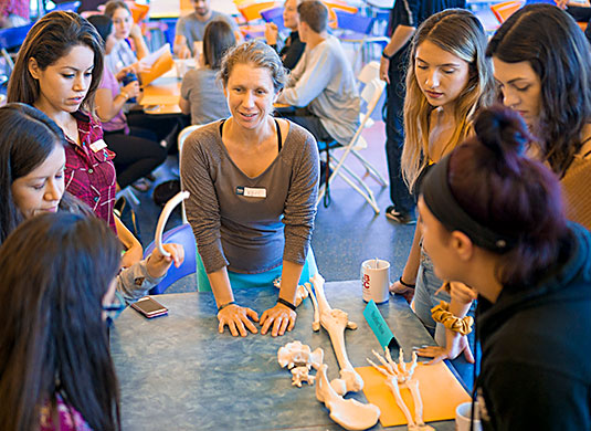 Week Zero presentation in Campus Cafeteria